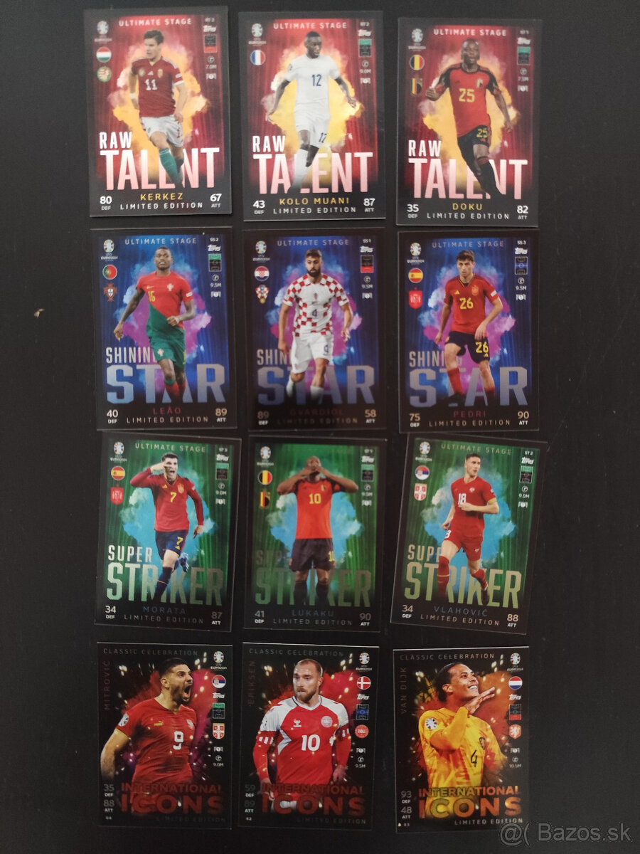 Futbalové kartičky - Limit Edition Ultimate Stage