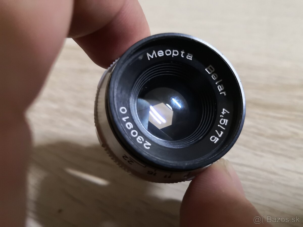 Objektív Meopta Belar 75 mm f/4,5