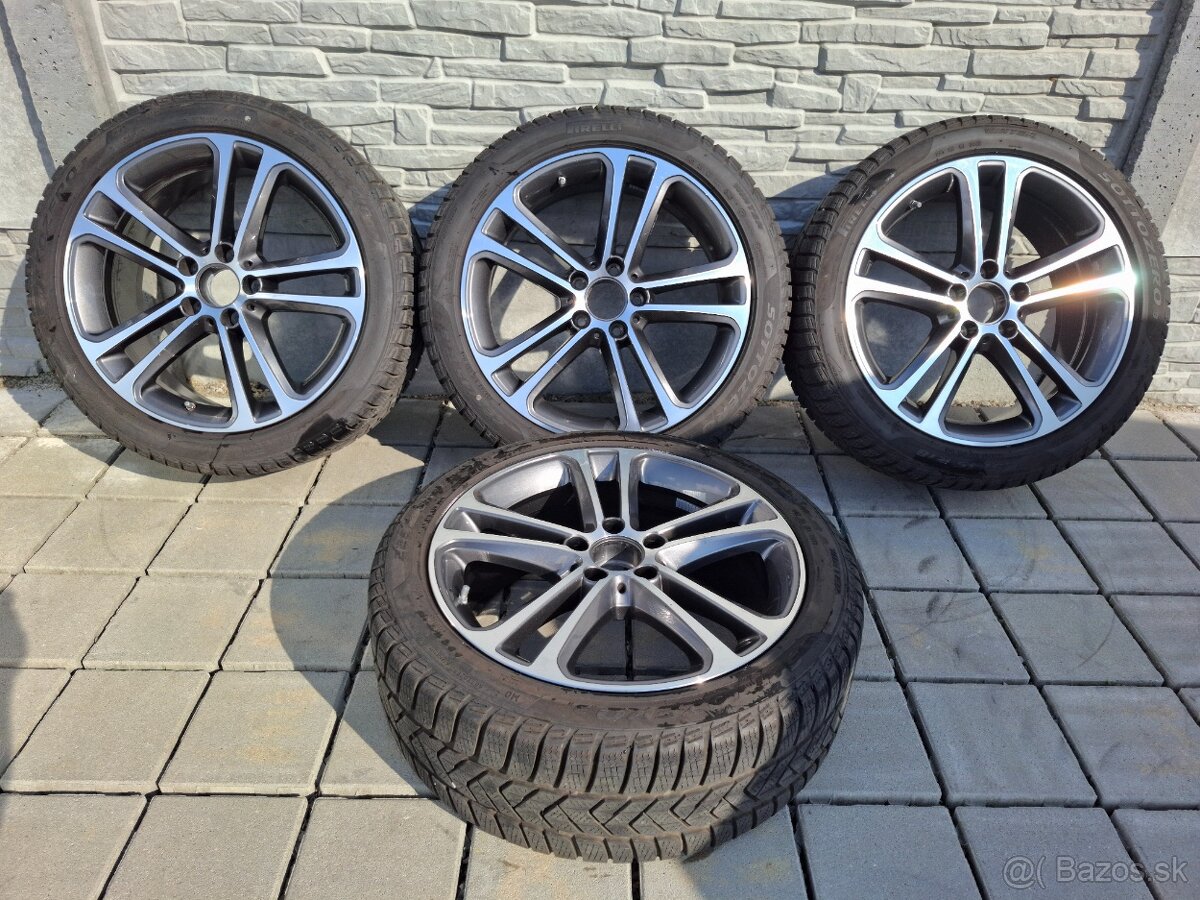 Alu disky 5x112 R18 Mercedes + 225/45 R18 zimné