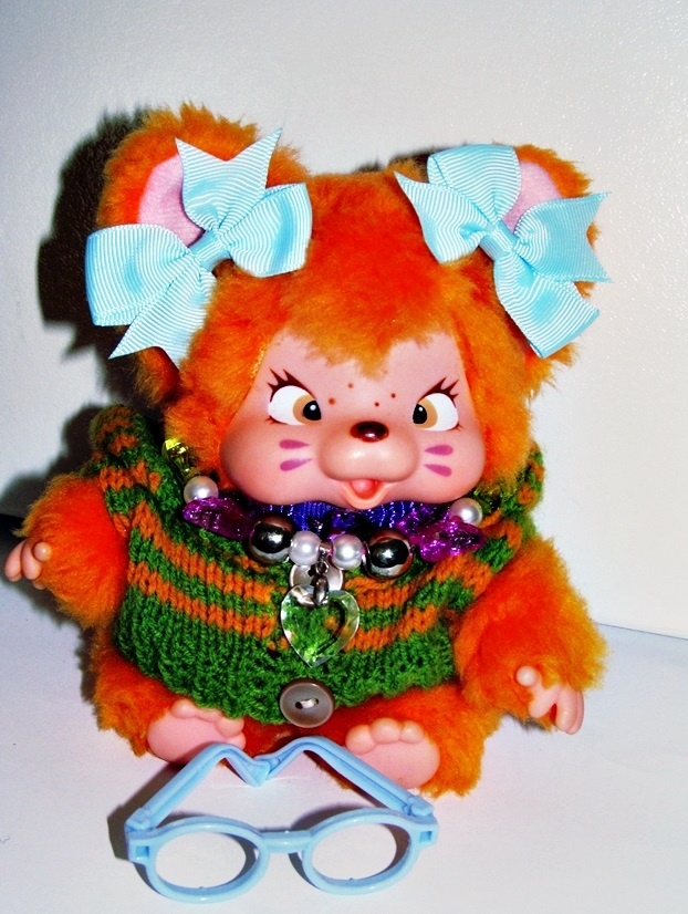 😻RETRO Mončičák monchichi, monchhichi vzácné Nyamy kotě