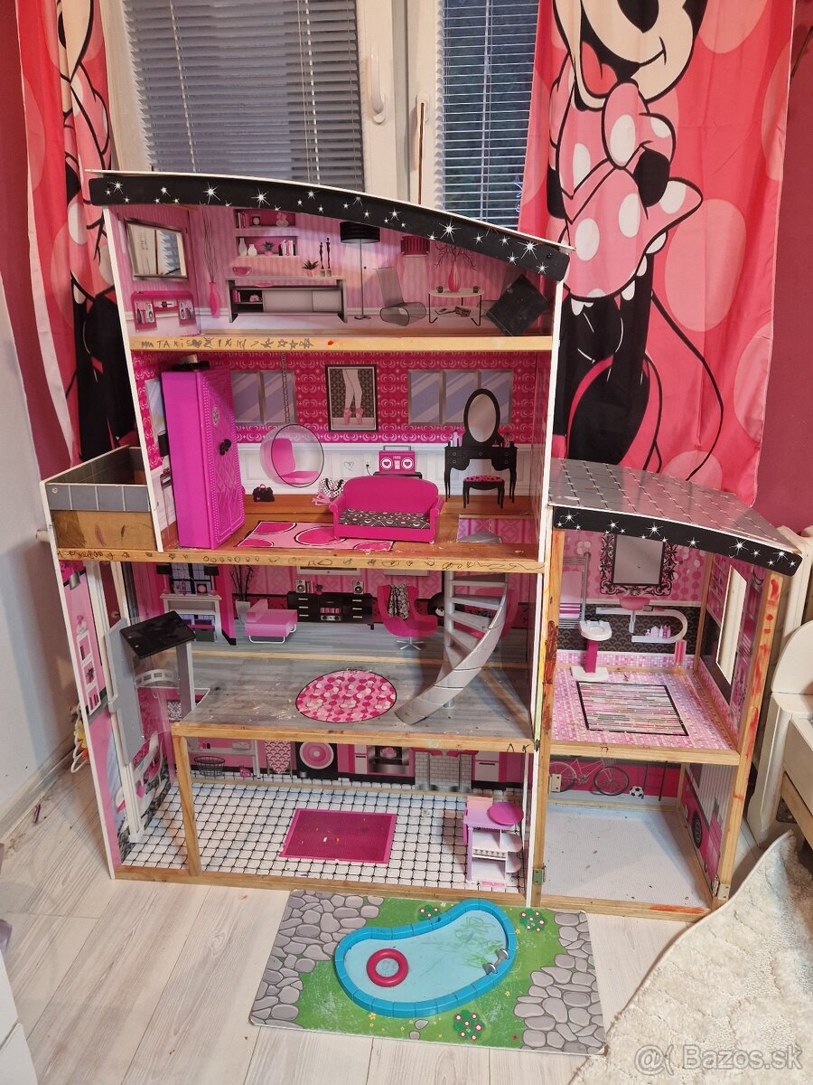 Predám barbie dom, domček pre barbiny