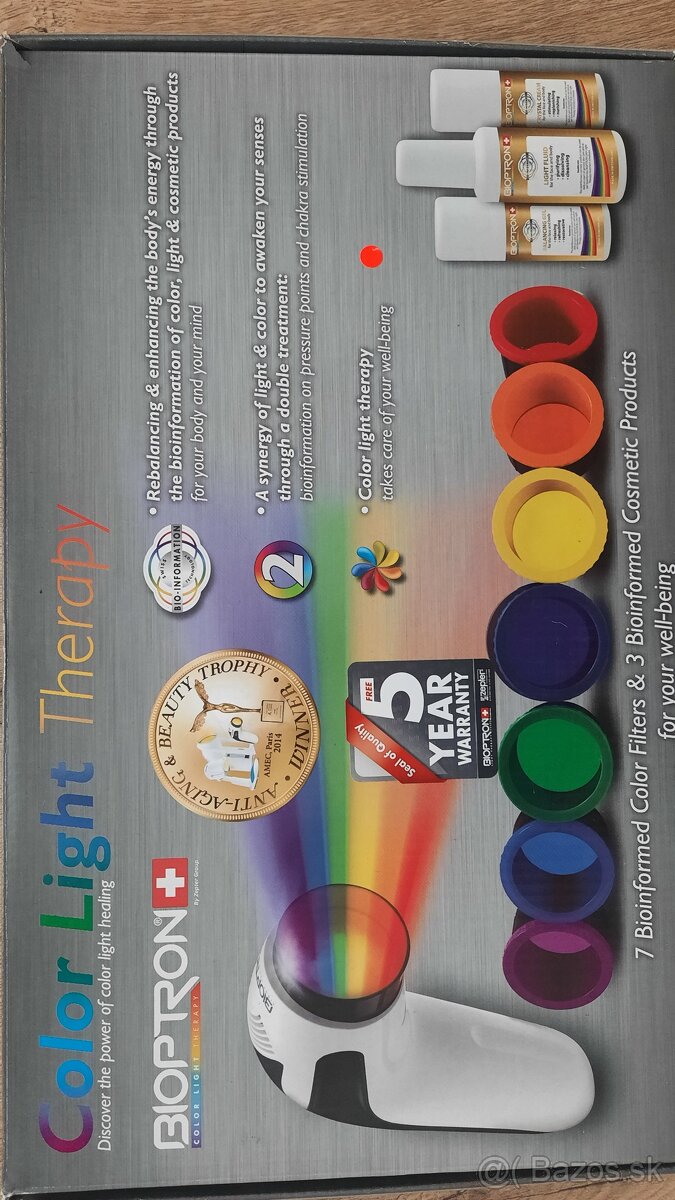 Bioptron farebne filtre