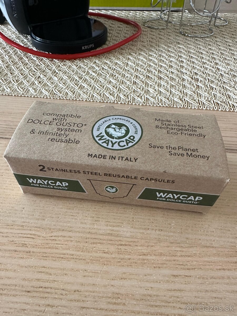 Eko kapsule Waycap kompatibilné s kávovarmi Dolce Gusto