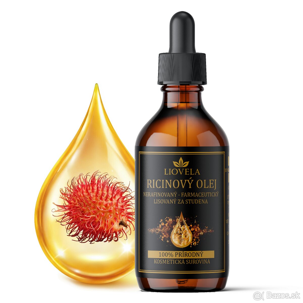 PREDÁM NOVÝ RICÍNOVÝ OLEJ ZA STUDENA LISOVANÝ EXTRA HUSTÝ
