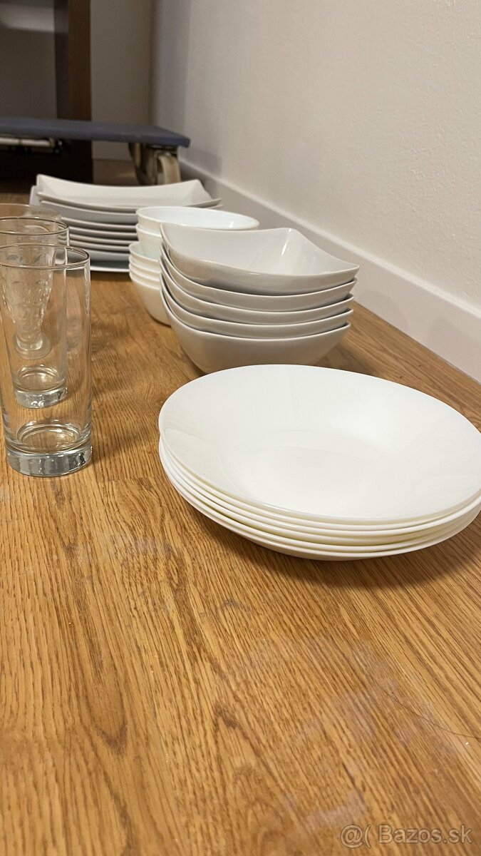 taniere, misky, pohare