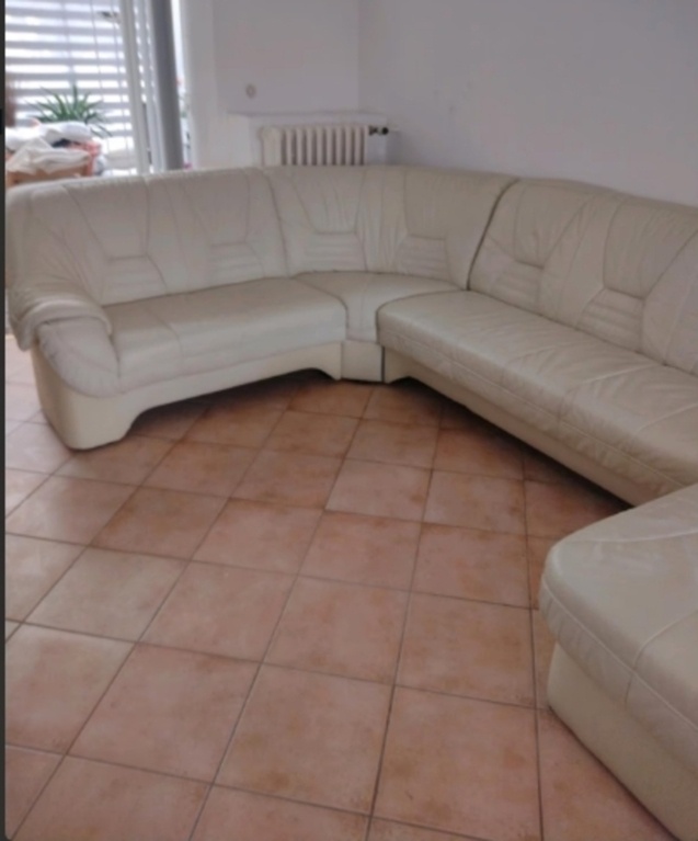 Moderní kožená sedací souprava do U, 4265
