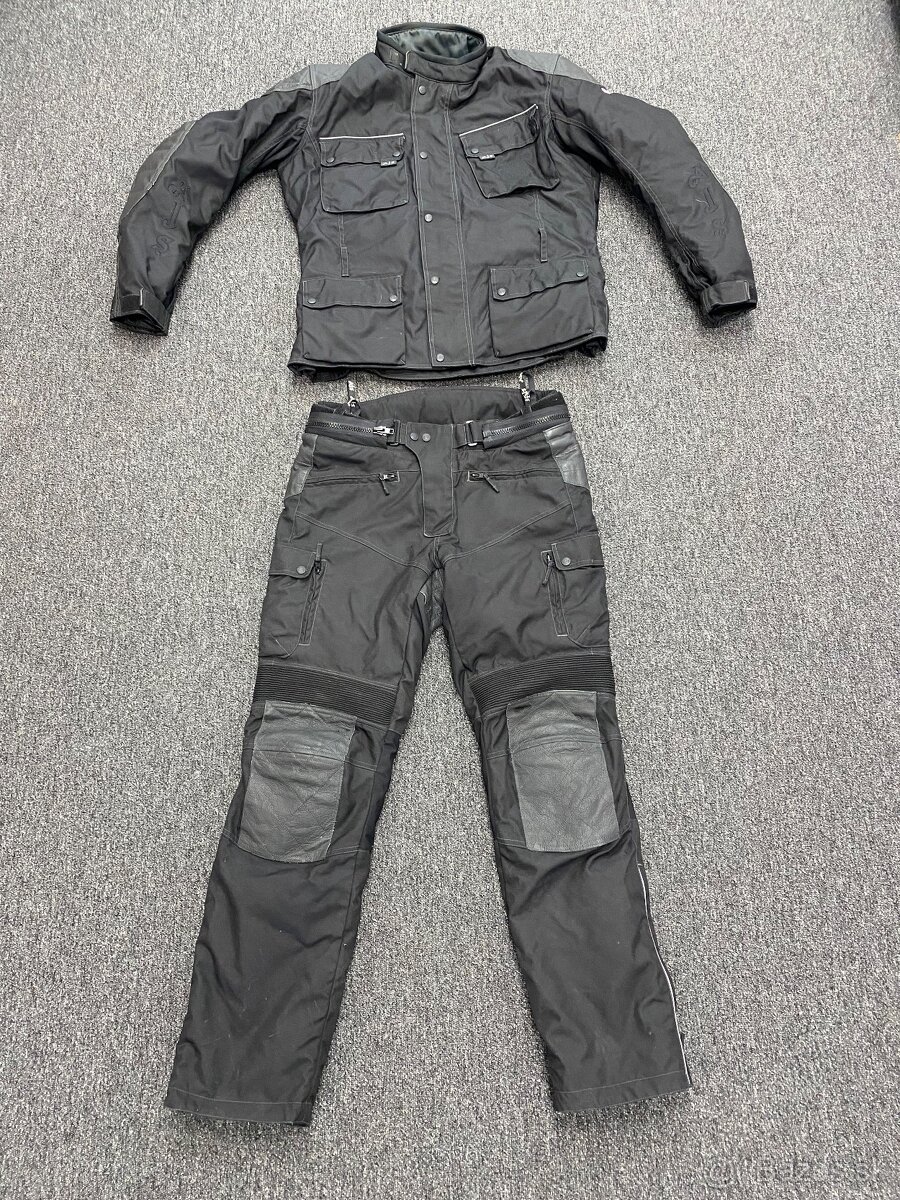 moto komplet nohavice a bunda veľ. 52 a 54 L - XL