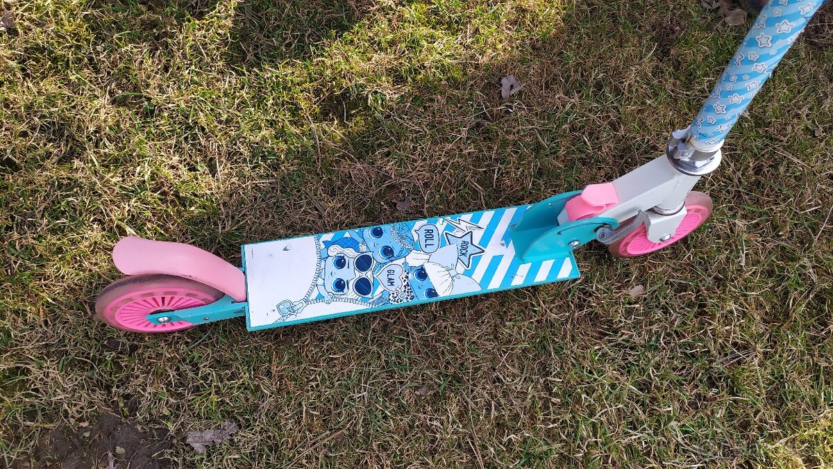 detská kolobežka -Lol+Frozen chrániče zadarmo
