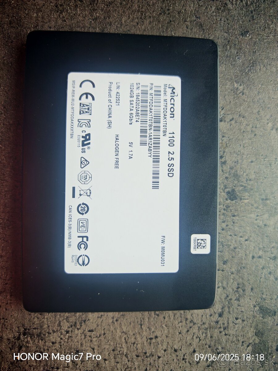 1TB SSD 2,5" Micron 1100