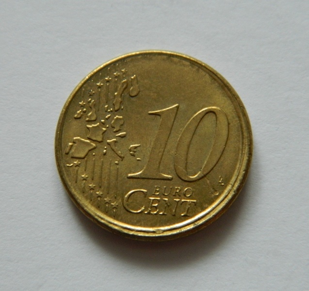 Predám 10 euro cent 2002 F Nemecko - chyborazba