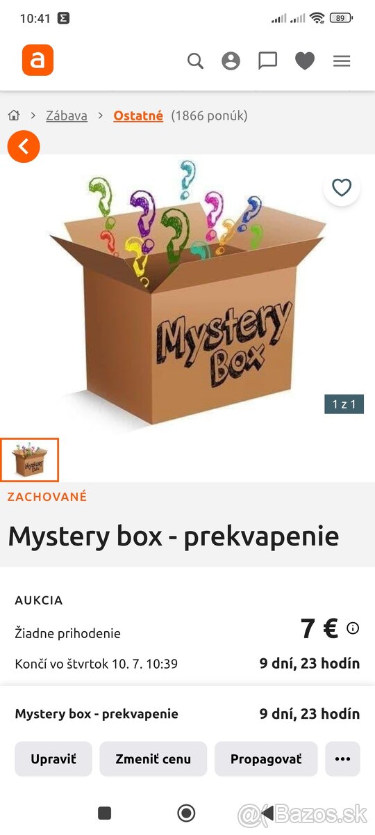Mystery box - prekvapenie