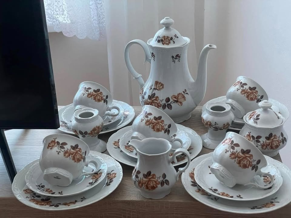 Trojset - porcelán