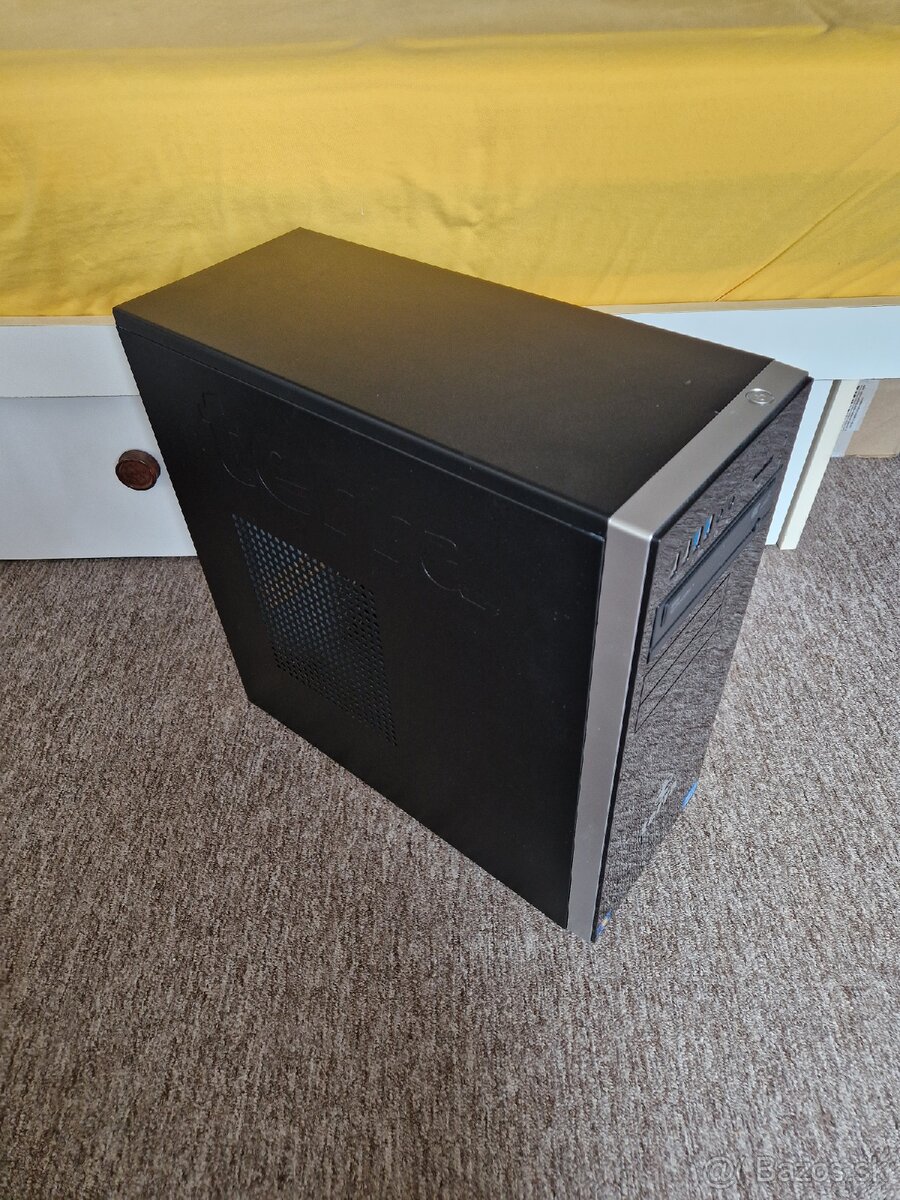 Skrinka TERRA Midi Tower čierna. CD/DVD mechanika, 92mm FAN