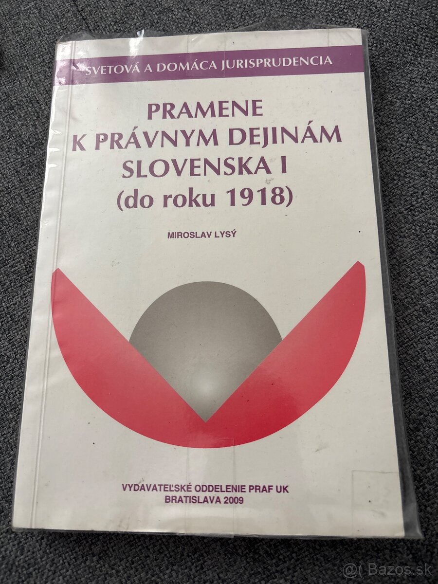 Pramene k právnym dejinám Slovenska I