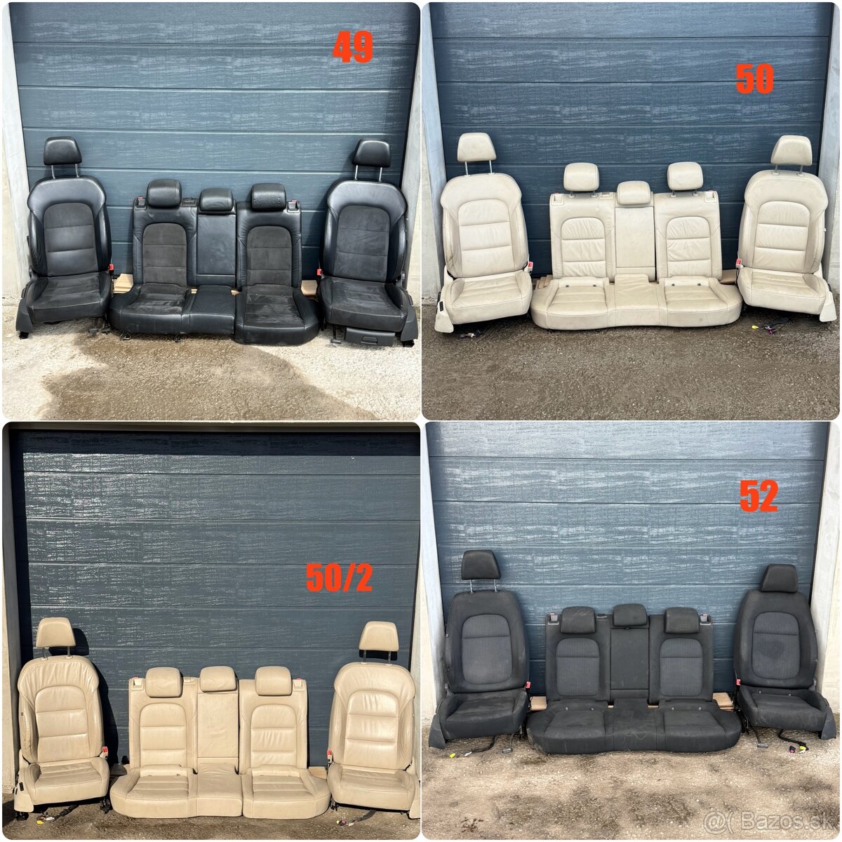 Predám sedadla Škoda Superb 2 Sedan kombi kožené látkové atd