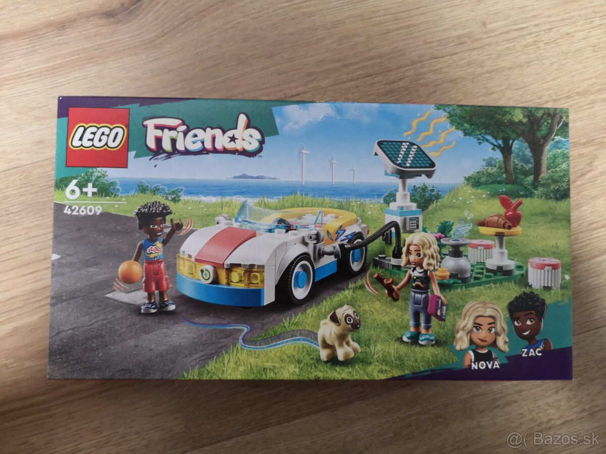 Lego Friends 42609 - Elektromobil s nabíjačkou
