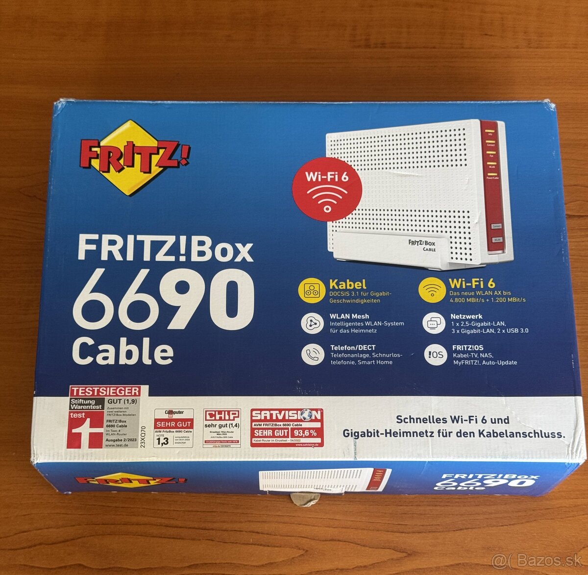 Router AVM 6690 Cable bezdrôtový smerovač Gigabit Ethernet