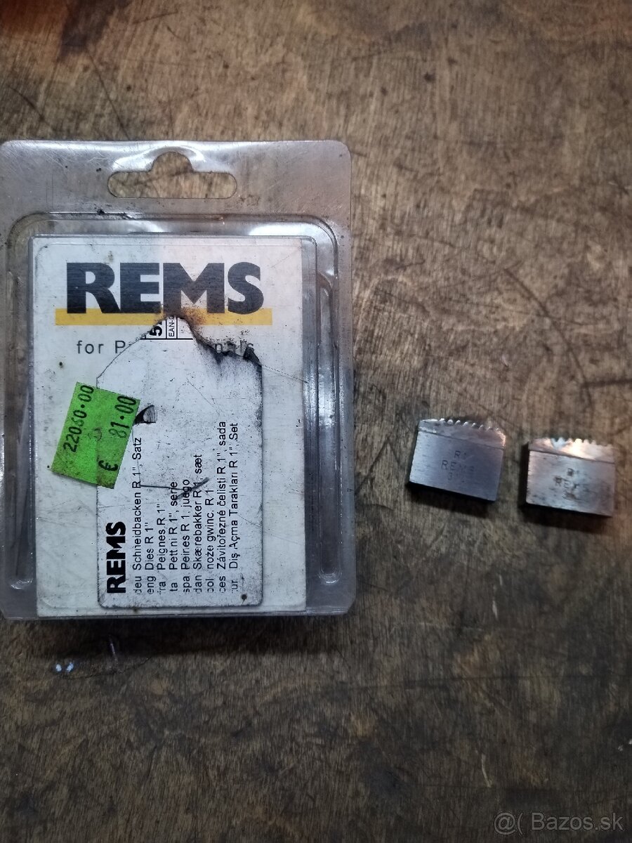 REMS rýchlovymeniteľné závitorezné nože R 1"
