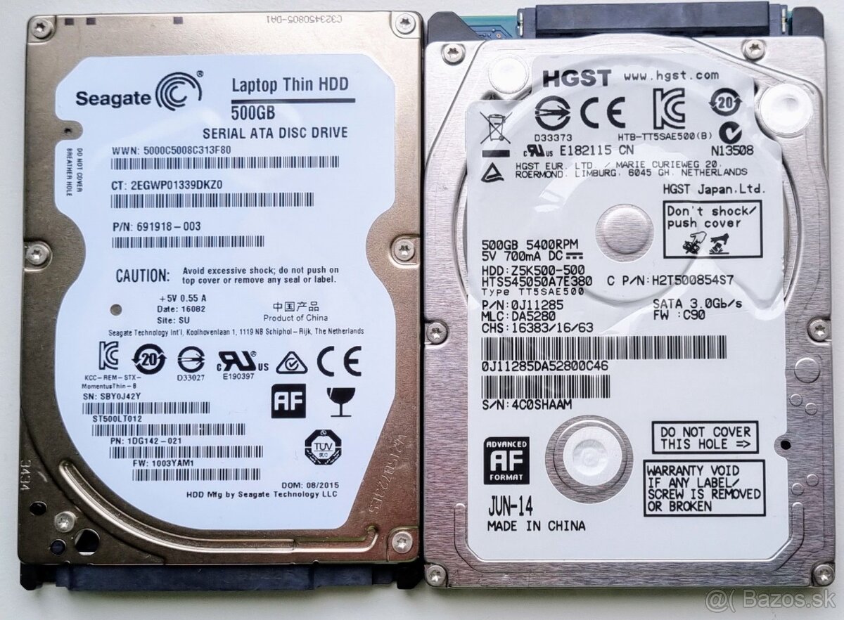 500GB HDD 2,5" disky