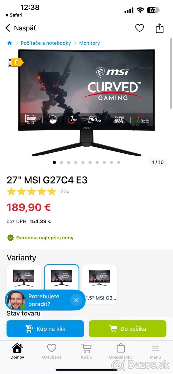 MSI 2K 27” gaming