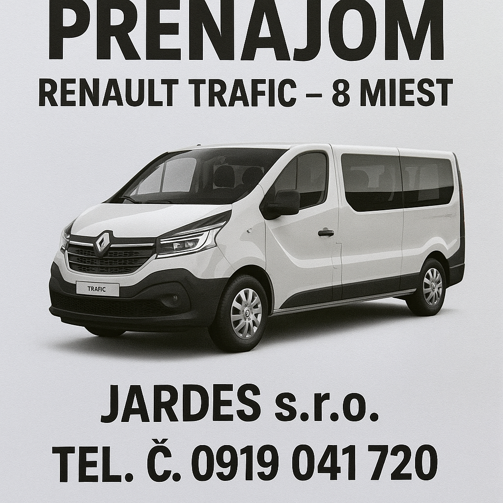 Prenájom Renault Trafic 8-miest