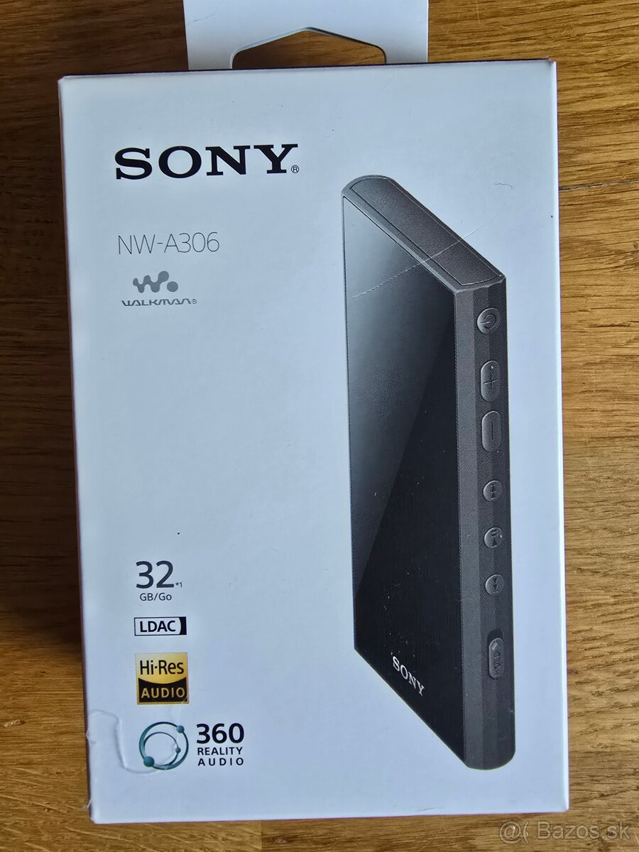 Predám skoro nový,nepoužívaný walkman SONY NW-A306.