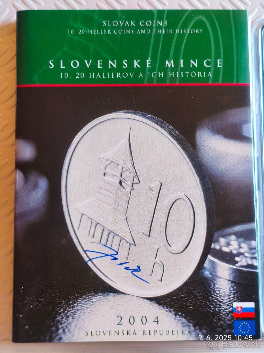 Sada mincí 2004 Zobek s podpisom autora