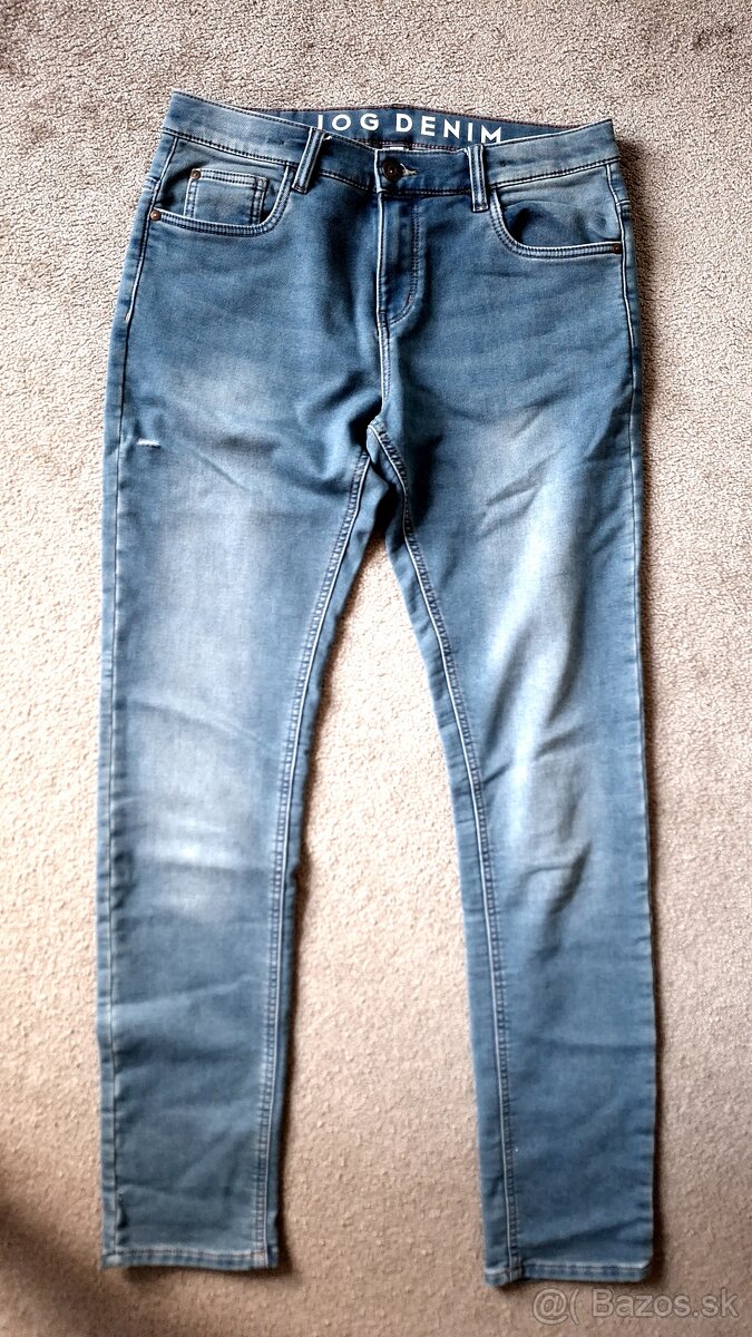 Zateplené rifle Jogdenim veľkosť 182