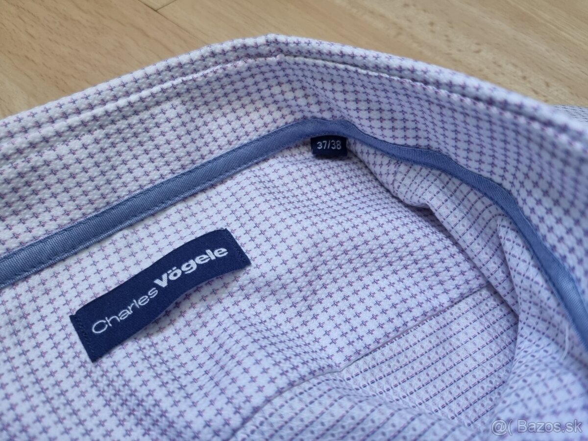 Nová pánska značková košeľa, 100% bavlna, veľkosť 37/38