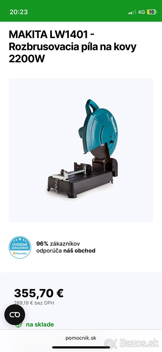 Predám MAKITU- Rozbrusovacia píla