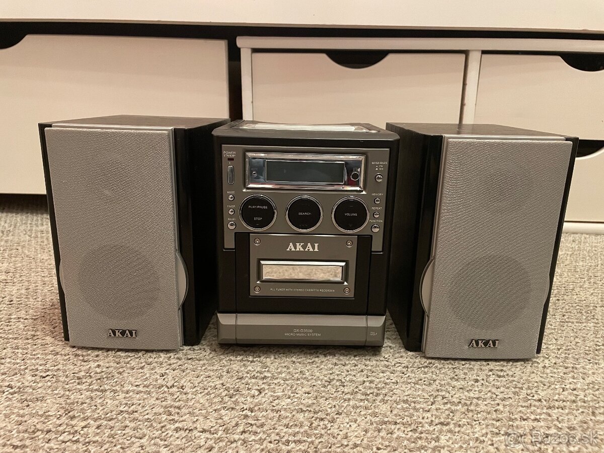 AKAI veža, cassette, cd player