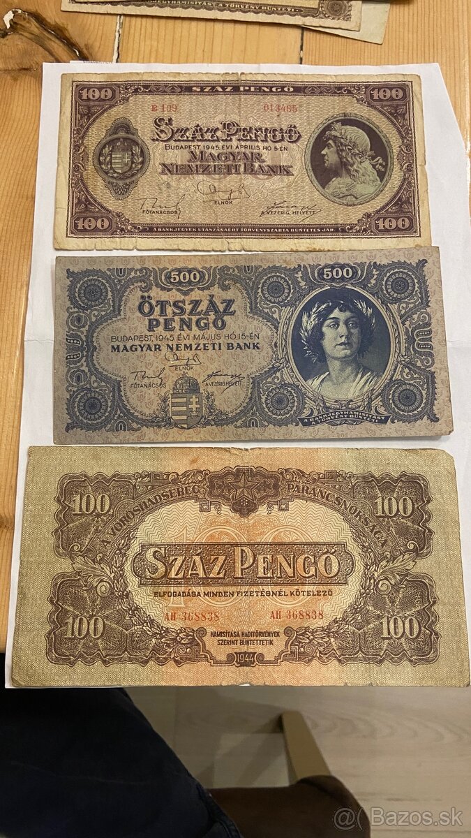 Predám bankovky Maďarsko vzácne