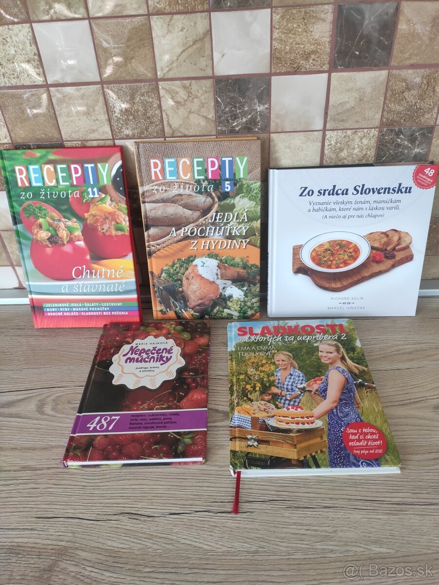 Posuniem 5 ks kuchárskych kníh