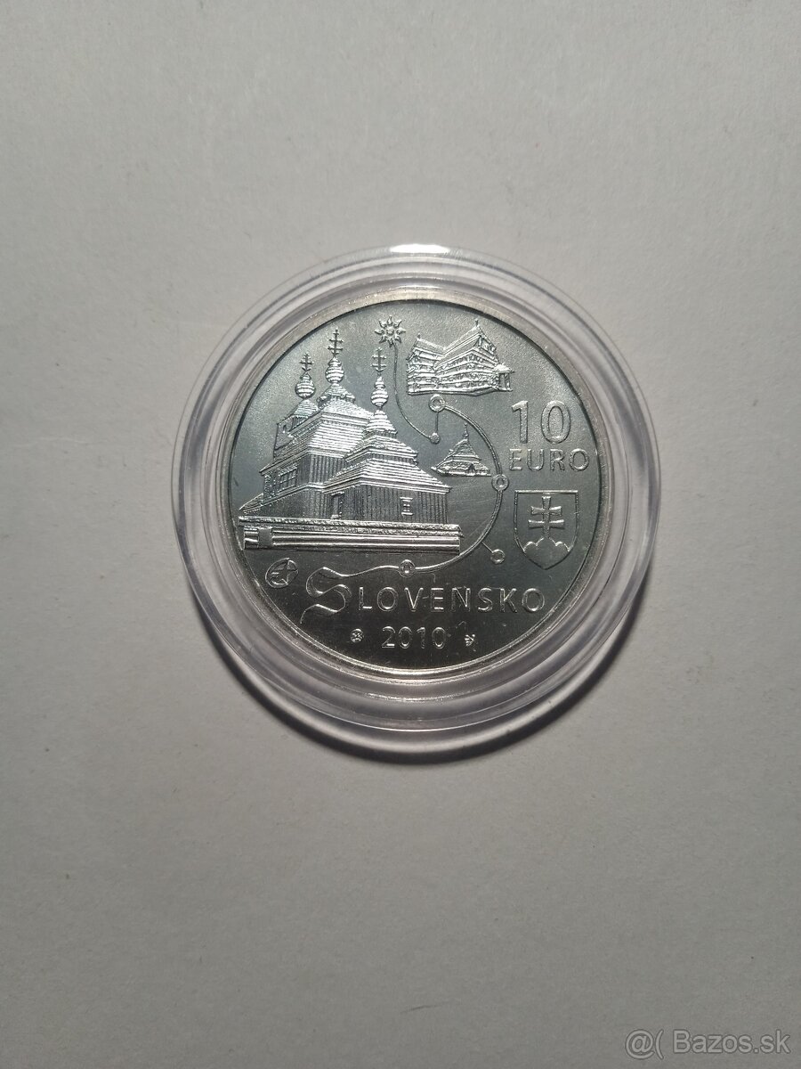 10 EUR- Drevené chrámy 2010 BK