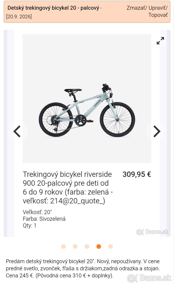Detský bicykel.