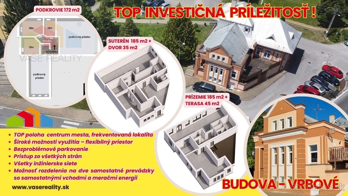 NEPREHLIADNITE investičná ponuka - Podnikateľský objekt VR