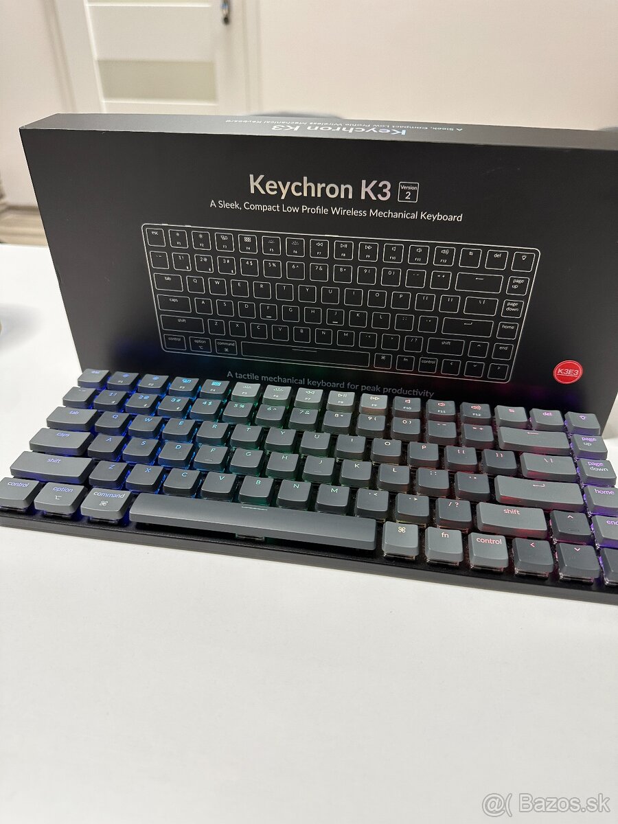 Predám klávesnicu Keychron K3 TKL Ultra-Slim