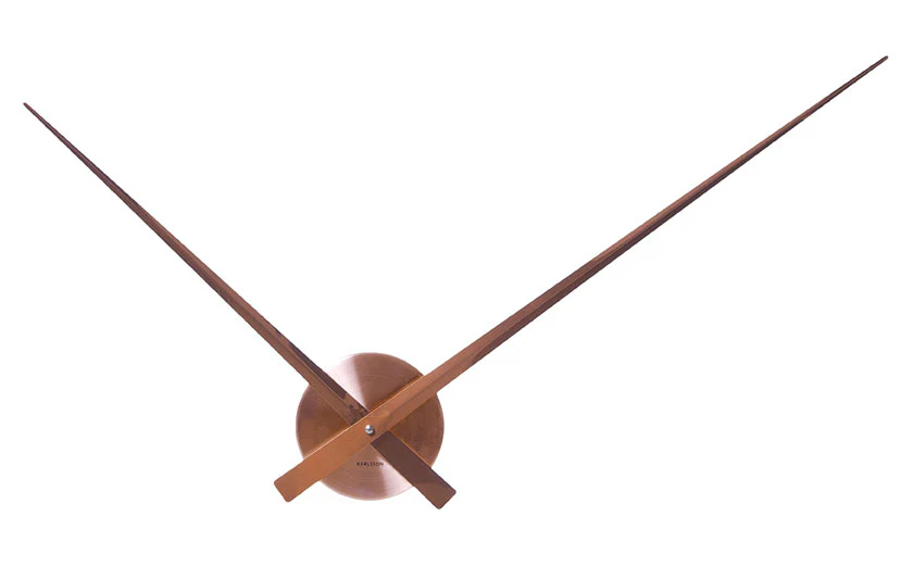 Nástenné hodiny Karlsson - Little Big Time - 90 cm meď