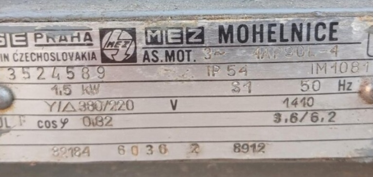 Kupim elektrotor 1.5 kw 1400ot