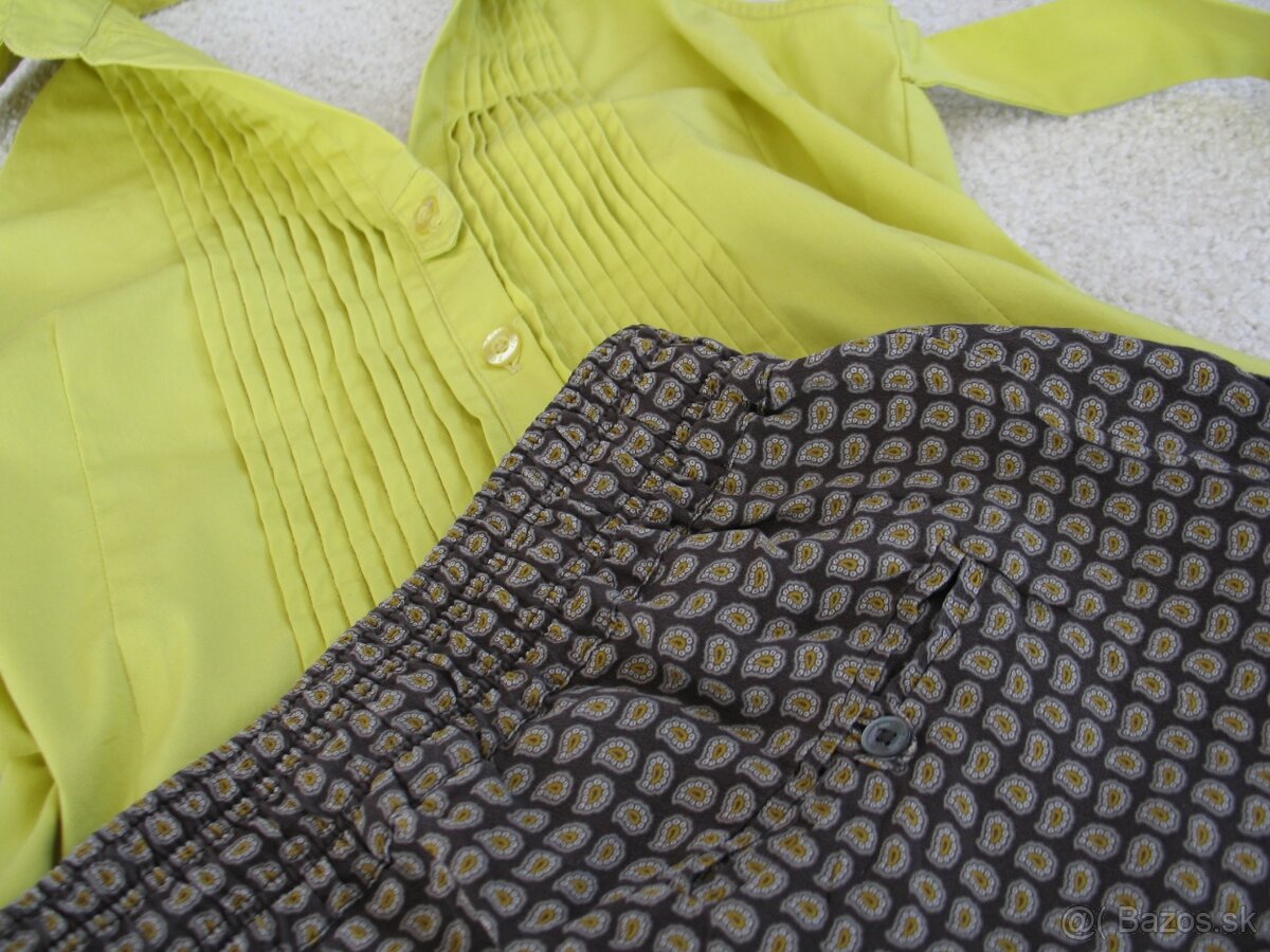 MASSIMO DUTTI hodvábne nohavice v.S