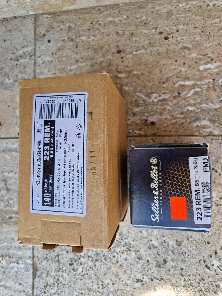 Náboje Sellier&Bellot 223 REM 3,6g
