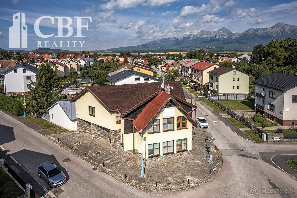 PREDAJ Administratívna budova Poprad – Veľká (316 m²)