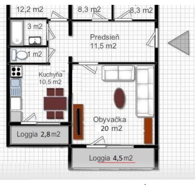 prenajmem 4izobvy byt na Dlhych Dieloch