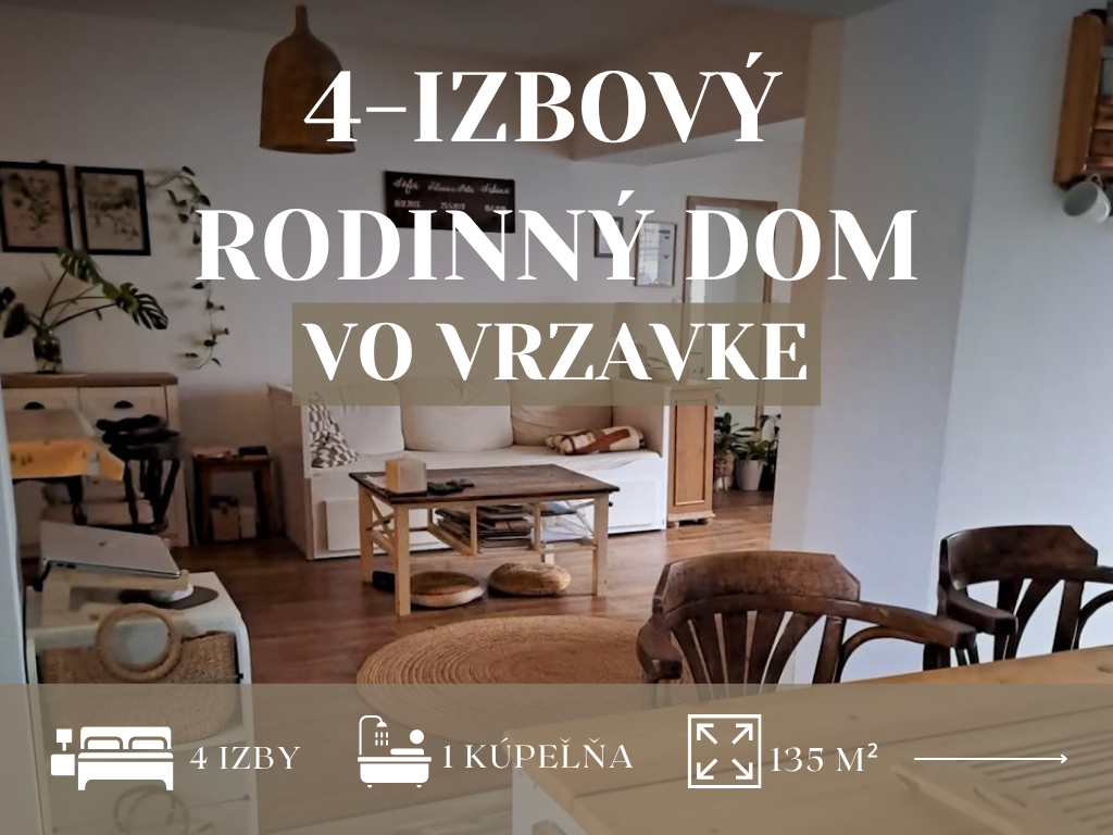 Rodinný dom obklopený prírodou - Vrzavka