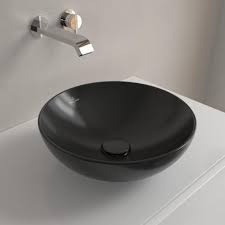 umyvadlo VILLEROY AND BOCH okruhle 43 cm, hnede