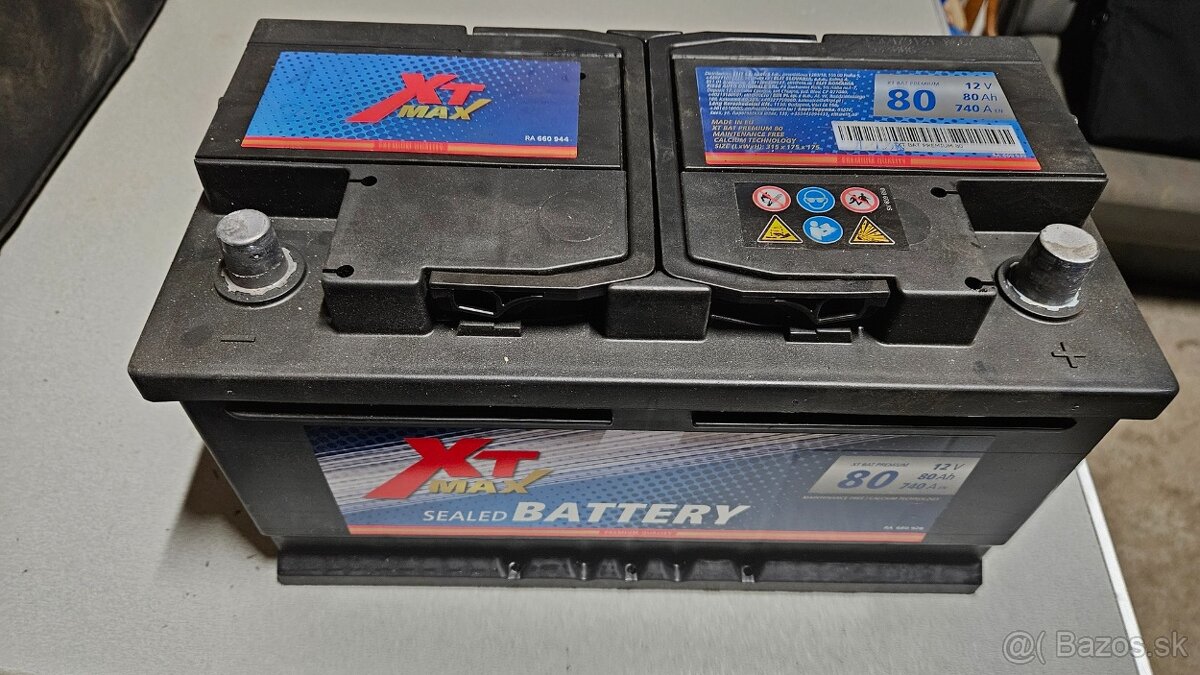 Autobateria XT Battery 12V 80Ah 740A XTM 80
