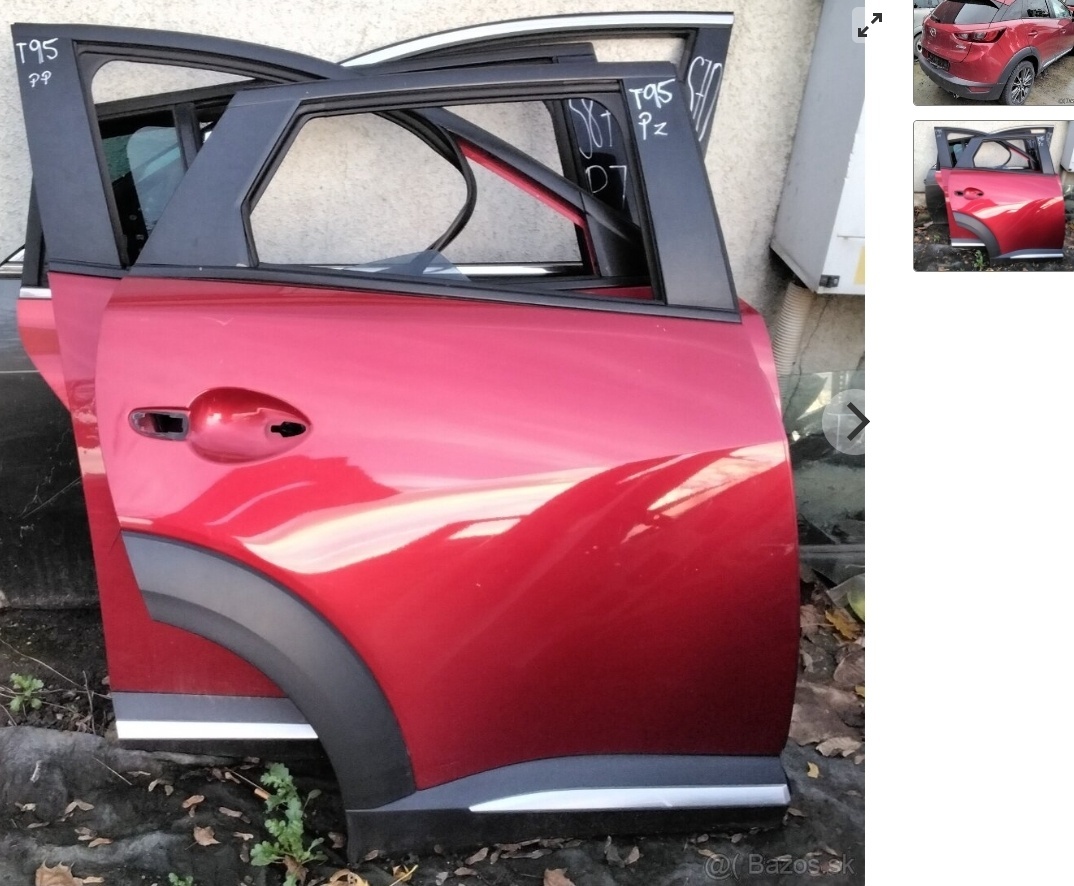 Mazda CX-3 2.0 AWD 2015 4x4 predám DVERE, MOTOR PE, PREVODOV