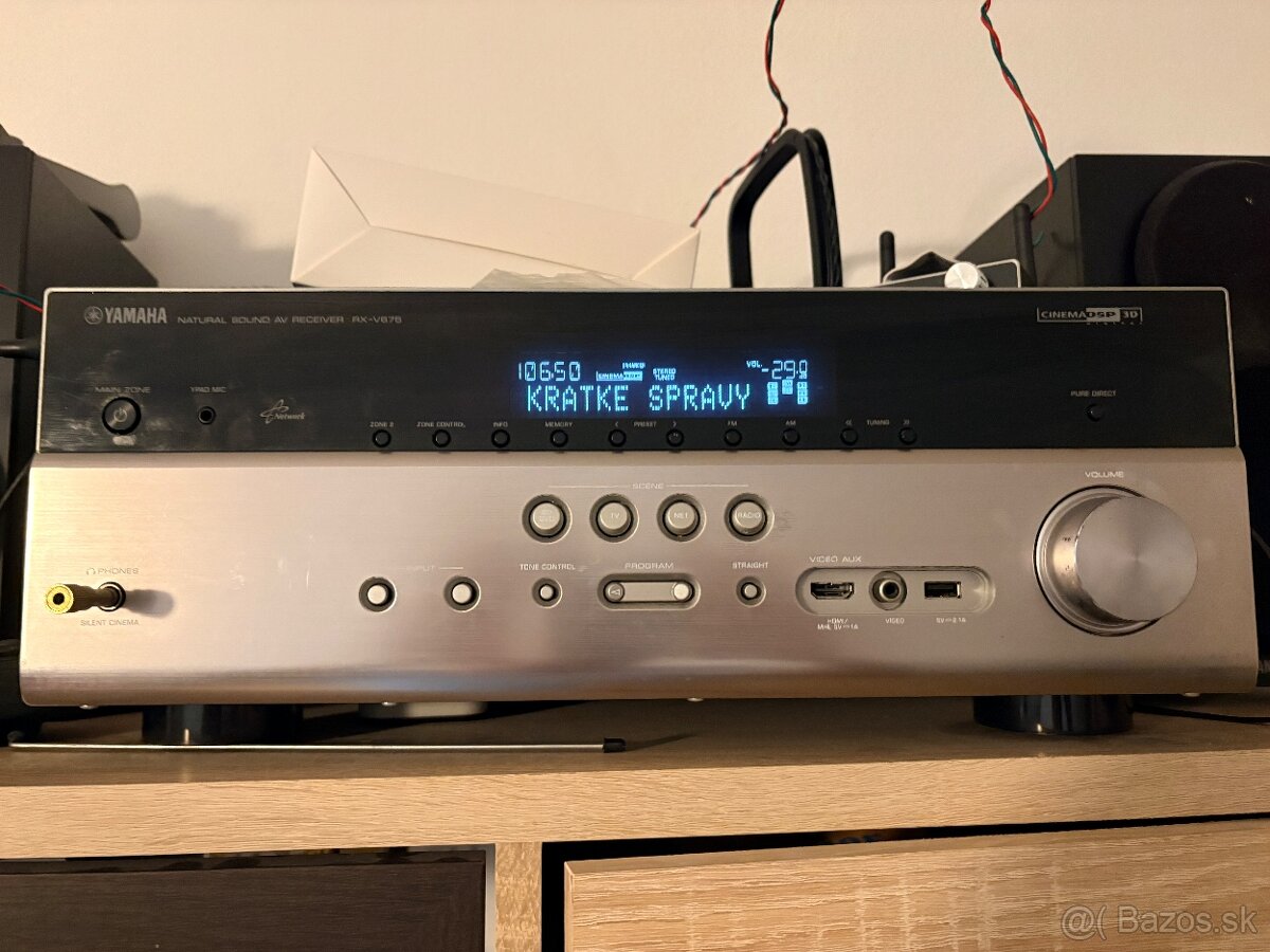 AV prijímač Yamaha RX V675 silver