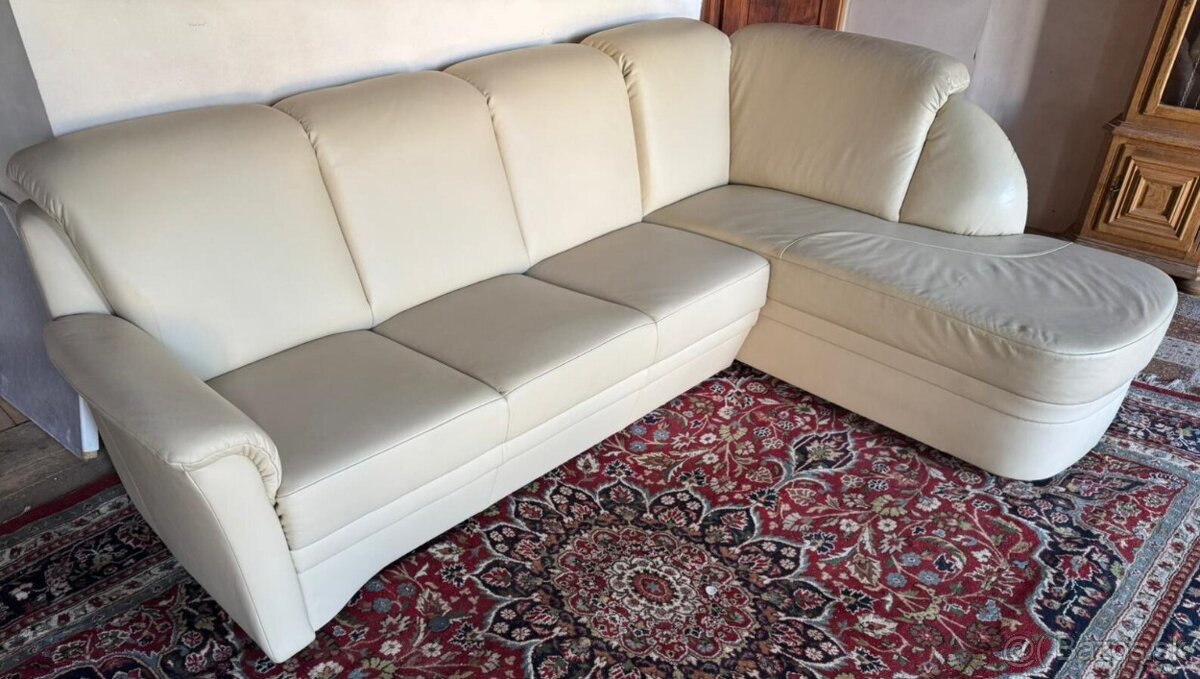 Kožená rohová sedačka, 5249