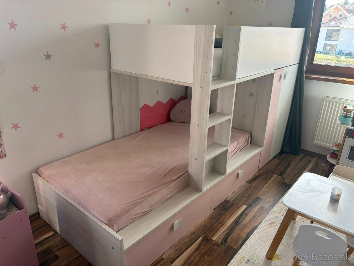 Detská poschodová posteľ